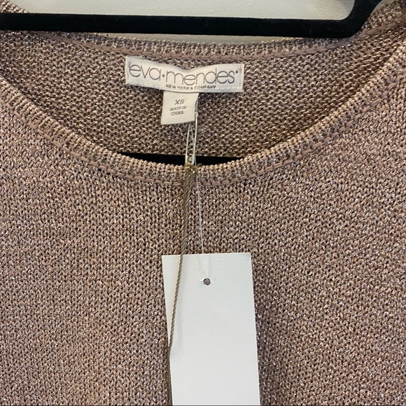 Eva Mendes metallic Blush Top by New York & Company - Picture 6 of 6